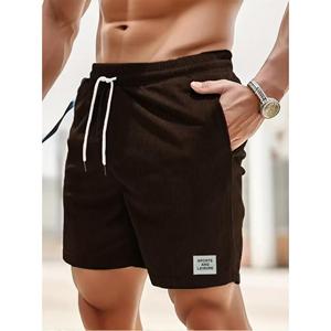 King Billion Heren Casual Shorts Mannelijke Bench Korte Broek Trekkoord Ontwerp Klassieke Buitenkleding Comfortabele Effen Kleur Joggingbroek Hardlopen Sport US L zwart