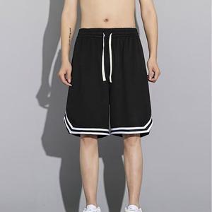 VantaGoods Losse basketbalshorts voor heren - ademend, trendy, casual zomersportkleding L zwart