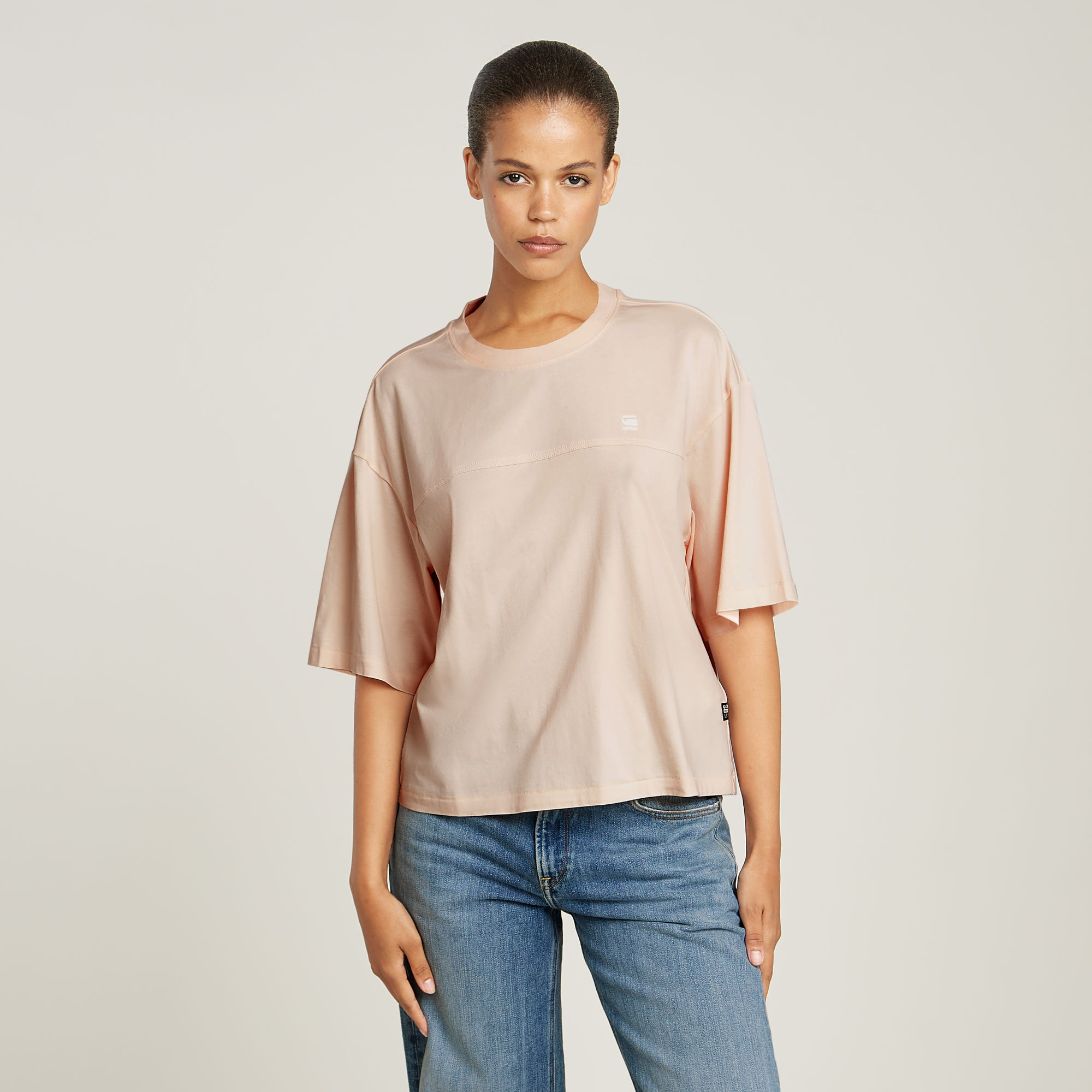 G-Star RAW Horizontal Seam Loose Top - Roze - Dames