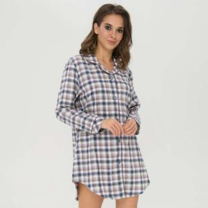 Lady Avenue Cotton Flannel nachthemd, multicolour
