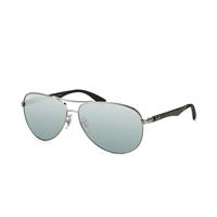 Ray-Ban Carbonfiber RB8313 Heren Zonnebril - Piloot Grijs - Spiegel glazen - Glazen met sterkte beschikbaar