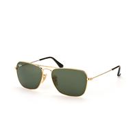 Ray-Ban Caravan RB3136 Zonnebril - Rechthoekig Goud - Glazen met sterkte beschikbaar