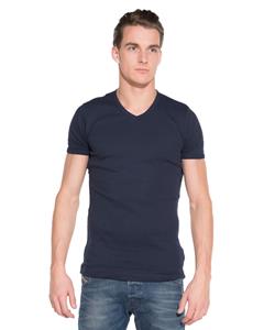 Garage T-Shirt V-neck Slimfit navy Stretch (art 0202)