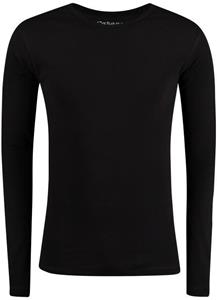 Garage T-shirt round neck longsleeve semi bodyfit black ( art 0303)