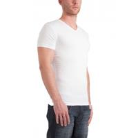Garage T-Shirt Regular Fit V-Neck White Two Pack ( art 0104)