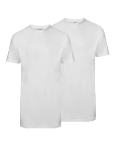 Slater T-Shirt Basic Fit O-neck white EXTRA LONG Two Pack ( art 7700)