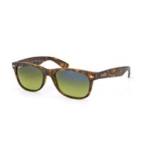 Ray Ban New Wayfarer RB2132 894/76 55 matte havana / blue green mirror polar