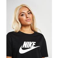 Nike Essential Futura Crop T-Shirt - Zwart - Dames