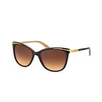 Ralph by Ralph Lauren Cat Eye Dames Zwart Bruin Gradient Zonnebril