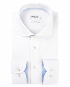 Wit strijkvrij slim fit overhemd