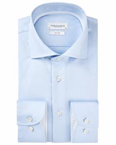 Strijkvrij slim fit overhemd met fijn streepdessin
