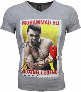 Mascherano T-shirt Korte Mouw T-shirt - Muhammad Ali Zegel Print