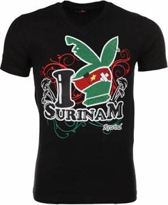 Mascherano T-shirt Korte Mouw T-shirt - I Love Suriname