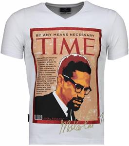 Local Fanatic T-shirt Korte Mouw Malcolm X - T-shirt