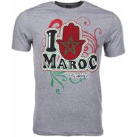 Mascherano T-shirt Korte Mouw T-shirt I Love Maroc