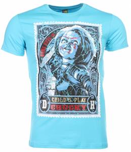 Mascherano T-shirt Korte Mouw T-shirt - Chucky Poster Print