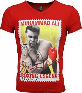 Mascherano T-shirt Korte Mouw T-shirt - Muhammad Ali Zegel Print