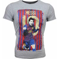 Mascherano T-shirt - Messi 10 Print - Grijs