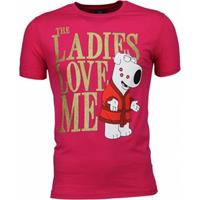 Mascherano T-shirt Korte Mouw T-shirt - The Ladies Love Me Print