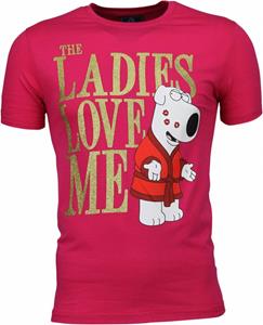 Mascherano T-shirt Korte Mouw T-shirt - The Ladies Love Me Print