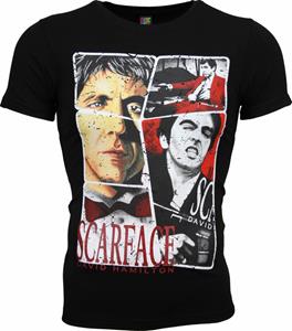Mascherano T-shirt Korte Mouw T-shirt - Scarface Frame Print