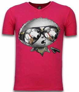 Mascherano T-shirt Korte Mouw Stewie Dog - T-shirt