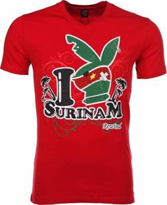 Mascherano T-shirt Korte Mouw T-shirt - I Love Suriname