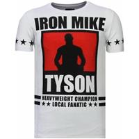 Local Fanatic T-shirt Korte Mouw  Iron Mike Tyson Rhinestone