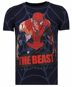 Local Fanatic T-shirt Korte Mouw The Beast Spider - Rhinestone T-shirt