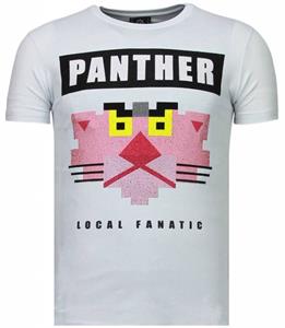 Local Fanatic T-shirt Korte Mouw Panther For A Cougar - Rhinestone T-shirt
