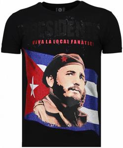Local Fanatic T-shirt Korte Mouw Presidente - Rhinestone T-shirt