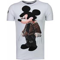 Local Fanatic T-shirt Korte Mouw  Bad Mouse Rhinestone