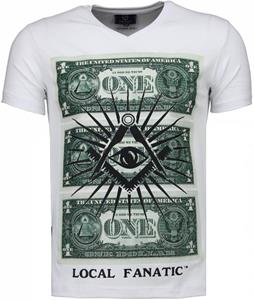 T-shirt Korte Mouw Local Fanatic One Dollar Eye