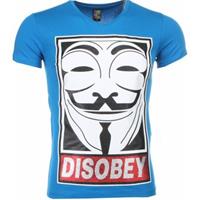 Local Fanatic T-shirt Korte Mouw  Anonymous Disobey Print