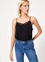 Vila Spitzentop VICAVA aus leicht glänzendem Satin