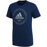 T-shirt Korte Mouw Adidas Adi Emblem Tee Navy