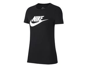 Nike Essential Futura Short Sleeve T-Shirt Dames - Zwart - Dames