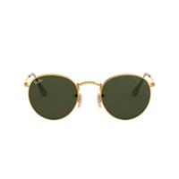 Ray Ban Sonnenbrille "RB 3447 Round Metal", Retro-Stil, grüne Gläser, 001