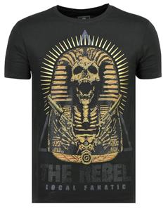 Local Fanatic T-shirt Korte Mouw Rebel Pharaoh - Exclusieve T shirt Mannen - 6322Z