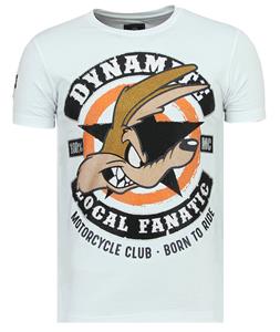Local Fanatic T-shirt Korte Mouw Dynamite Coyote - Leuke T shirt Heren - 6320W