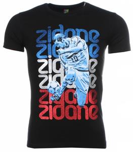 T-shirt Korte Mouw Local Fanatic Zidane Print