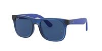 Ray-Ban Junior Ray Ban Rj9069s Uniseks Sunglasses Gläser: Blauw, Frame: Rubber blue - RJ9069S 706080 48-16