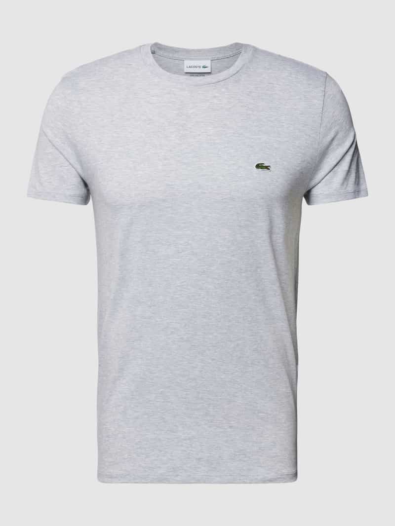Lacoste Men's Crewneck Pima Cotton T-Shirt - Silver Chine - S