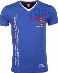 David Mello T-shirt Korte Mouw Italiaanse T-shirt - Korte Mouwen Heren - Borduur Polo Club
