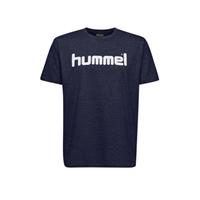 hummel hmlGO Baumwoll Logo T-Shirt kurzarm marine