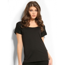 guess 9996 MARICE KNIT TOP -  - T-shirts - Zwart