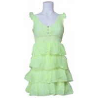 dept jurk - Light Dress - Lime Groen