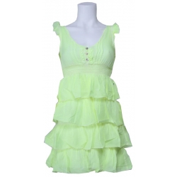 dept jurk - Light Dress - Lime Groen