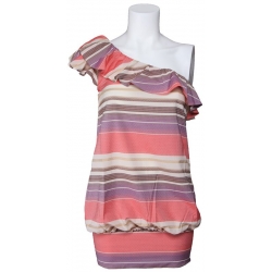 misssixty jurk - Odessa Asymmetric dress - roze