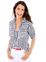 Your look for less! Blouse, marine/wit gestreept